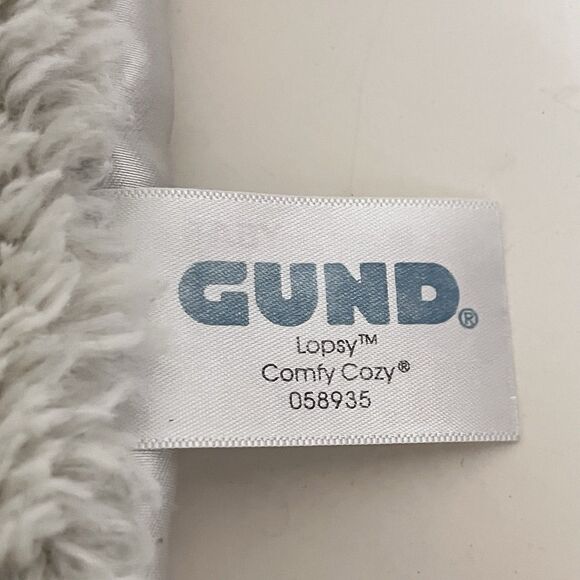 Baby Gund Lopsy Comfy Cozy Lamb Plush Lovey Security Blanket Mat Satin 058935 - Picture 12 of 16